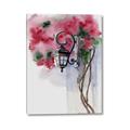 Picture of Red Floral Lamp _GroupedProduct_Rectangle_Portrait_Canvas_