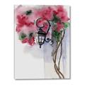 Picture of Red Floral Lamp _GroupedProduct_Rectangle_Portrait_Canvas_