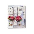 Picture of Red Floral Buildings _GroupedProduct_Rectangle_Portrait_Canvas_