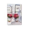 Picture of Red Floral Buildings _GroupedProduct_Rectangle_Portrait_Canvas_