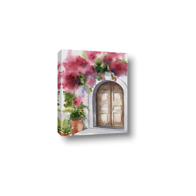 Picture of Red Floral Arch _GroupedProduct_Rectangle_Portrait_Canvas_