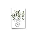 Picture of Leaves in Fun Vase I _GroupedProduct_Rectangle_Portrait_Canvas_