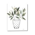 Picture of Leaves in Fun Vase I _GroupedProduct_Rectangle_Portrait_Canvas_