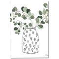Picture of Leaves in Fun Vase II  _GroupedProduct_Rectangle_Portrait_Canvas_