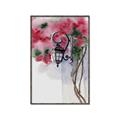 Picture of Red Floral Lamp _GroupedProduct_Rectangle_Portrait_Canvas_Framed_