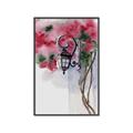 Picture of Red Floral Lamp _GroupedProduct_Rectangle_Portrait_Canvas_Framed_