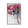 Picture of Red Floral Lamp _GroupedProduct_Rectangle_Portrait_Canvas_Framed_