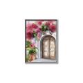 Picture of Red Floral Arch _GroupedProduct_Rectangle_Portrait_Canvas_Framed_