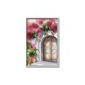 Picture of Red Floral Arch _GroupedProduct_Rectangle_Portrait_Canvas_Framed_