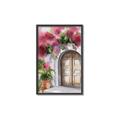 Picture of Red Floral Arch _GroupedProduct_Rectangle_Portrait_Canvas_Framed_