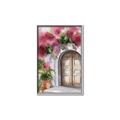 Picture of Red Floral Arch _GroupedProduct_Rectangle_Portrait_Canvas_Framed_