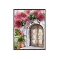 Picture of Red Floral Arch _GroupedProduct_Rectangle_Portrait_Canvas_Framed_