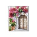 Picture of Red Floral Arch _GroupedProduct_Rectangle_Portrait_Canvas_Framed_