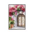 Picture of Red Floral Arch _GroupedProduct_Rectangle_Portrait_Canvas_Framed_