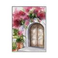 Picture of Red Floral Arch _GroupedProduct_Rectangle_Portrait_Canvas_Framed_