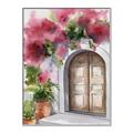 Picture of Red Floral Arch _GroupedProduct_Rectangle_Portrait_Canvas_Framed_