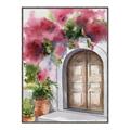 Picture of Red Floral Arch _GroupedProduct_Rectangle_Portrait_Canvas_Framed_