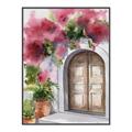 Picture of Red Floral Arch _GroupedProduct_Rectangle_Portrait_Canvas_Framed_