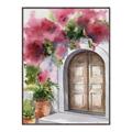 Picture of Red Floral Arch _GroupedProduct_Rectangle_Portrait_Canvas_Framed_