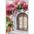 Picture of Red Floral Arch _GroupedProduct_Rectangle_Portrait_Canvas_Framed_