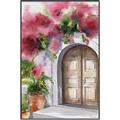 Picture of Red Floral Arch _GroupedProduct_Rectangle_Portrait_Canvas_Framed_