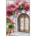 Picture of Red Floral Arch _GroupedProduct_Rectangle_Portrait_Canvas_Framed_