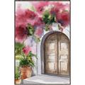 Picture of Red Floral Arch _GroupedProduct_Rectangle_Portrait_Canvas_Framed_