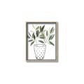 Picture of Leaves in Fun Vase I _GroupedProduct_Rectangle_Portrait_Canvas_Framed_