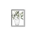 Picture of Leaves in Fun Vase I _GroupedProduct_Rectangle_Portrait_Canvas_Framed_