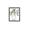 Picture of Leaves in Fun Vase I _GroupedProduct_Rectangle_Portrait_Canvas_Framed_