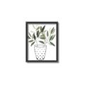 Picture of Leaves in Fun Vase I _GroupedProduct_Rectangle_Portrait_Canvas_Framed_
