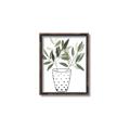 Picture of Leaves in Fun Vase I _GroupedProduct_Rectangle_Portrait_Canvas_Framed_