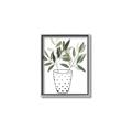 Picture of Leaves in Fun Vase I _GroupedProduct_Rectangle_Portrait_Canvas_Framed_