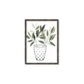 Picture of Leaves in Fun Vase I _GroupedProduct_Rectangle_Portrait_Canvas_Framed_