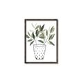 Picture of Leaves in Fun Vase I _GroupedProduct_Rectangle_Portrait_Canvas_Framed_
