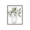 Picture of Leaves in Fun Vase I _GroupedProduct_Rectangle_Portrait_Canvas_Framed_