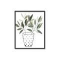 Picture of Leaves in Fun Vase I _GroupedProduct_Rectangle_Portrait_Canvas_Framed_