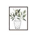 Picture of Leaves in Fun Vase I _GroupedProduct_Rectangle_Portrait_Canvas_Framed_