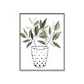 Picture of Leaves in Fun Vase I _GroupedProduct_Rectangle_Portrait_Canvas_Framed_