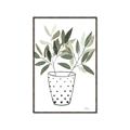 Picture of Leaves in Fun Vase I _GroupedProduct_Rectangle_Portrait_Canvas_Framed_