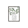 Picture of Leaves in Fun Vase II  _GroupedProduct_Rectangle_Portrait_Canvas_Framed_