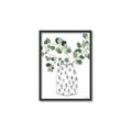 Picture of Leaves in Fun Vase II  _GroupedProduct_Rectangle_Portrait_Canvas_Framed_