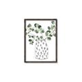 Picture of Leaves in Fun Vase II  _GroupedProduct_Rectangle_Portrait_Canvas_Framed_