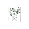 Picture of Leaves in Fun Vase II  _GroupedProduct_Rectangle_Portrait_Canvas_Framed_
