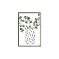Picture of Leaves in Fun Vase II  _GroupedProduct_Rectangle_Portrait_Canvas_Framed_