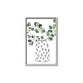 Picture of Leaves in Fun Vase II  _GroupedProduct_Rectangle_Portrait_Canvas_Framed_