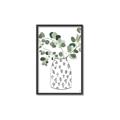 Picture of Leaves in Fun Vase II  _GroupedProduct_Rectangle_Portrait_Canvas_Framed_