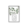 Picture of Leaves in Fun Vase II  _GroupedProduct_Rectangle_Portrait_Canvas_Framed_