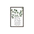 Picture of Leaves in Fun Vase II  _GroupedProduct_Rectangle_Portrait_Canvas_Framed_