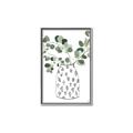 Picture of Leaves in Fun Vase II  _GroupedProduct_Rectangle_Portrait_Canvas_Framed_